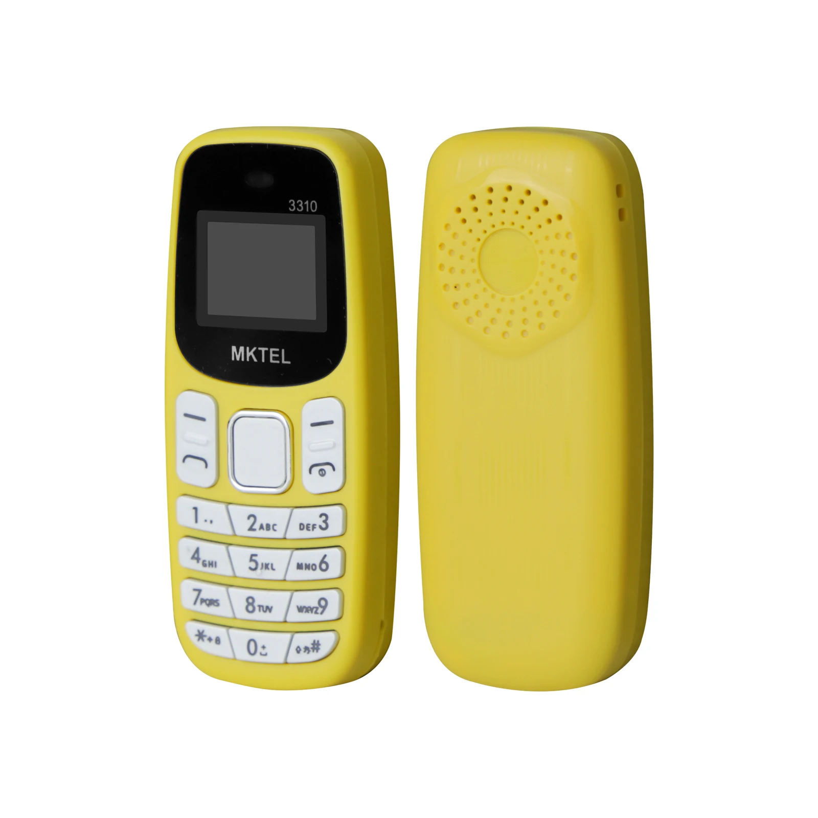 MKTEL 3310 Mini Feature Phone with Earhook Dual SIM Dual Standby MP3/MP4/FM Radio/Bluetooth/GPRS