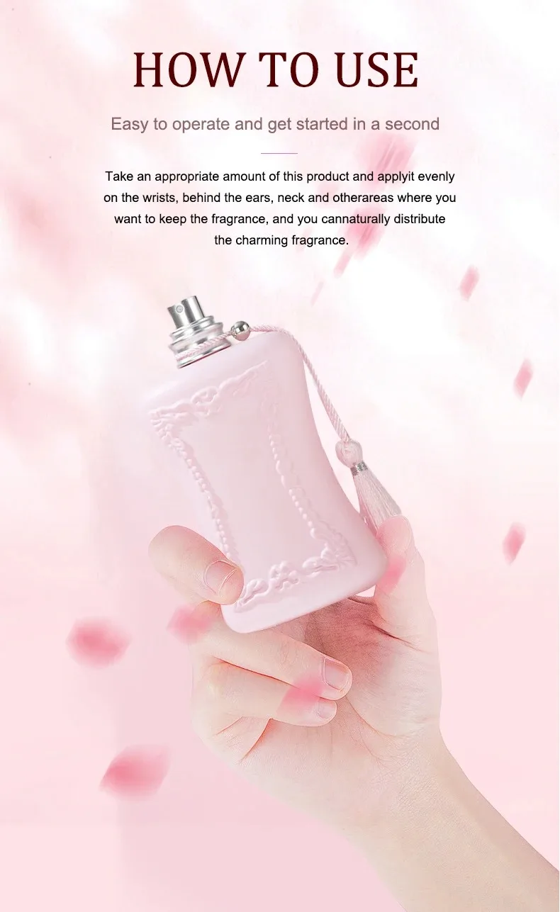 Women's Perfume Original Perfume Female Long Lasting Floral Fragrance Spray Pheromone Perfumes Women Gift 75ml Eau De Toilette