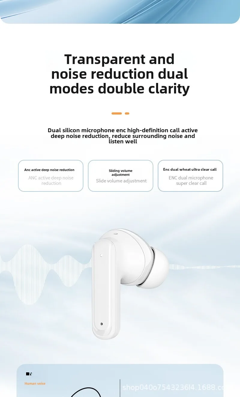 DAIDAN Y18 Pro TWS Earphones ANC Bluetooth 5.4 Earphones True Wireless earphones Sport stereo earphones Waterproof with micropho